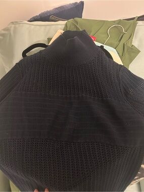 Women’s Black Knit Turtleneck Sweater